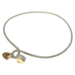 Tiffany & Co. Double Heart Bangle Bracelet 925 Sterling Silver